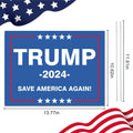 MAXDUCK Trump 2024 Sign - Trump Signs for Yard Plastic Signs with Stakes 14â X 11âFor Outdoor Yard Garden Lawn Decorations