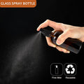 3.4Oz Amber Glass Spray Bottles,Empty Fine Mist Refillable Travel Spray Bottle for Cleaning,Perfume,Aromatherapy,Cosmetic Sprays,Hair,Essential