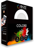 BAZZ Smart Home 4-in Wi-Fi RGB Tunable Slim Disk LED Recessed Fixture Kit-White 1 Count (Pack of 1)
