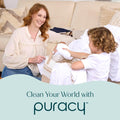 Puracy Stain Remover Spray, Natural Travel and Laundry Stain Cleaner for Clothes, Baby & Kids Stains, Oil & Fabric Spot Cleaner (Free & Clear, 12 Oz)