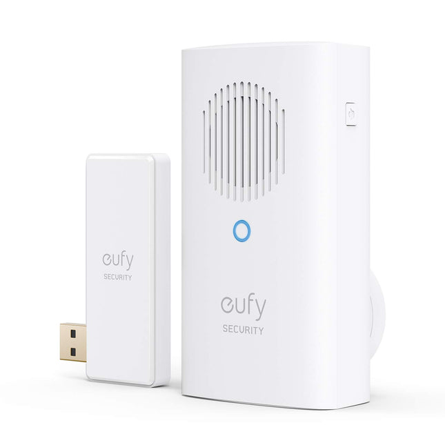 Eufy Security Video Doorbell Add-On Chime, Requires Video Doorbell 2K (Battery Powered) or Video Doorbell Dual, Simultan