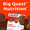 Quest Nutrition Peanut Butter Cups, 11G Protein, 1G Sugar, Low Carb, Gluten Free, Keto Friendly, 12 Count
