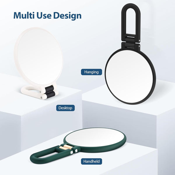 B Beauty Planet 30X Magnifying Mirror, Hand Mirror with Handle, Double Sided Hand Mirror with 30X/1X Magnification, Travel Essential Portable