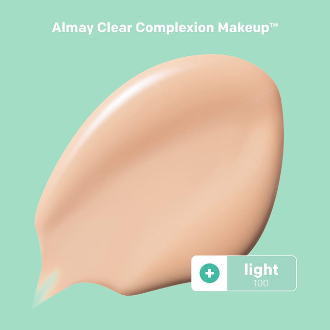 Almay Clear Complexion Acne & Blemish Spot Treatment Concealer Makeup with Salicylic Acid- Lightweight, Full Coverage, H
