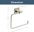 Franklin Brass MAX46-SN Maxted Towel Ring, Brushed Nickel