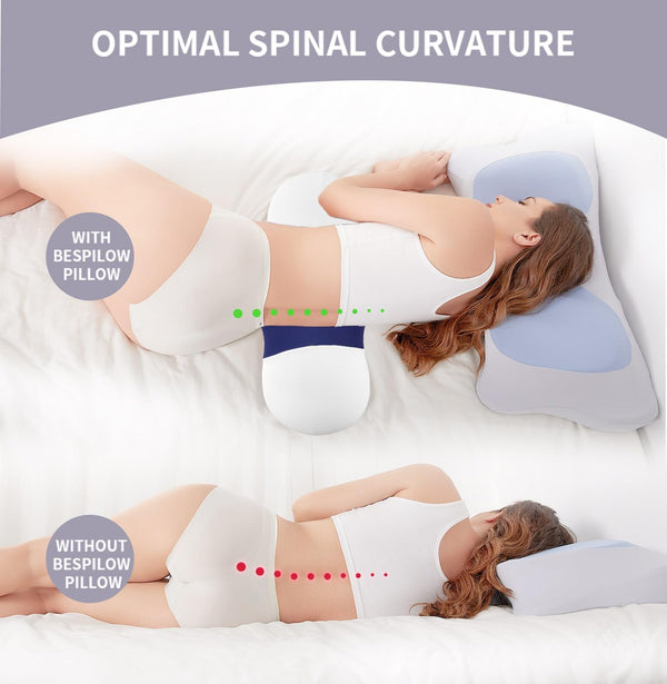 Menlo Park Lower Back Pain Relief Pillow,Memory Foam Back Waist Pillows for Bed,Lumbar Support Pillow for Sleeping,Bed Rest Pillow with Cooling