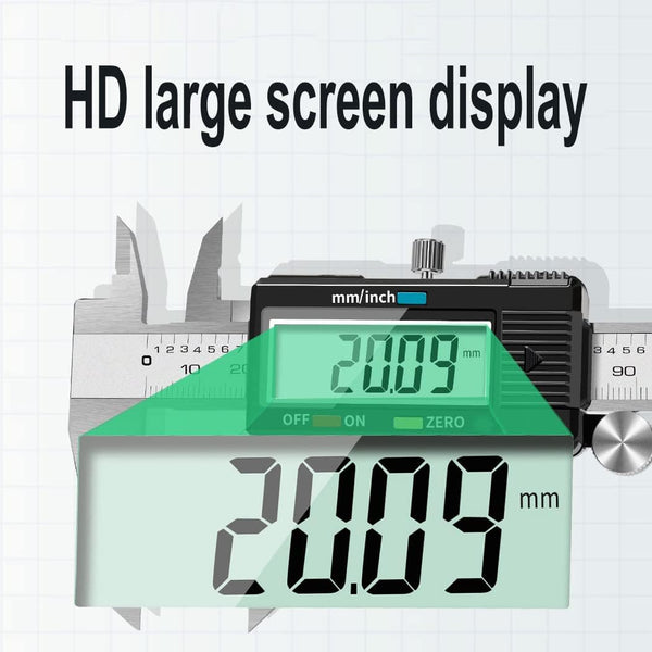 Digital Caliper,Electronic Digital Calipers, YKLSXKC 0-6" Calipers Measuring Tool, Stainless Steel Construction with Large LCD Screen, Auto-Off