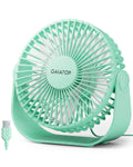 Gaiatop USB Desk Fan, 3 Speeds Strong Airflow, 5.5 Inch Portable 90Â° Rotate Quiet Cooling, Small Personal Table Fans for Bedroom Home Office