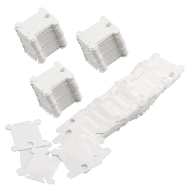 Embroidery Floss Bobbins, 128 Pcs Embroidery Floss Organizer, Plastic Embroidery Thread Cards for Cross Stitch Thread Ho