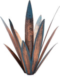 Jesokiibo 2Pcs Tequila Rustic Sculpture DIY Metal Agave Plant Home Decor Rustic Hand Painted Metal Agave Garden Ornaments Outdoor Decor Figurines