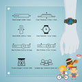 Cofuo Kids Digital Sport Watch for Boys Girls, Kid Waterproof Electronic Multi Function Casual Outdoor Watches, 7 Colorful LED Luminous Alarm