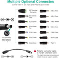 Universal Power Supply 3V~24V 3A 72W Adjustable Variable 3V 5V 9V 12V 18V 20V 24V AC/DC Adapter Charger, 100V-240V AC to DC Converter with 14