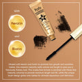 Fab Superstar Mascara: Waterproof Volumizing High Lash Lift Beauty Mascara: Black Liquid Mascarra for Bold Volume and Length - Infused with