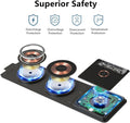 [Dual 15W] Foldable Fast Wireless Charger, 3 in 1 Travel Magnetic Wireless Charger, Wireless Charging Pad Compatible with Mag-Safe Charger for