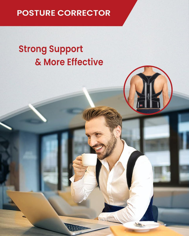 Back Brace Posture Corrector for Women and Men, Lower and Upper Back Pain Relief, Shoulder Straightener and Adjustable F