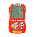 Sports Car Appearance Block Game Console Big Screen Built-In 23 Brick Games 824 Modes Adjustable Speed/Difficulty 70S/80S/90S Handheld Game Decice