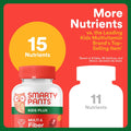 Smartypants Kids Multivitamin & Fiber Gummies: Prebiotic Fiber to Support Kids Digestion with Vitamin D3, C, Vitamin B12, B6, A, Zinc, Biotin,