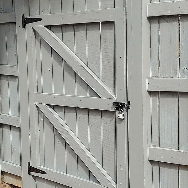 Tambee Gate Hinges Barn Door Hinges T-Strap Shed Door Hinges Outdoor Heavy Duty Hinge Wrought Hardware for Wooden Fences(8Inch 2PCS)