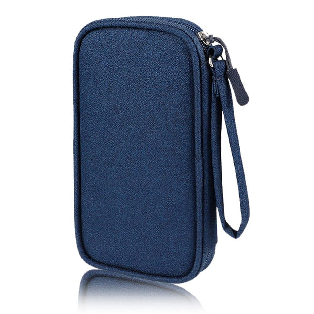 Electronics Carrying Pouch Case Bag - Cable Charger Organizer Travel Shockproof Cord for Cellphone, Earphone, Powerbank,