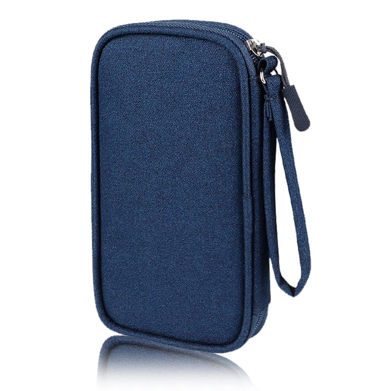 Electronics Carrying Pouch Case Bag - Cable Charger Organizer Travel Shockproof Cord for Cellphone, Earphone, Powerbank, USB Hard Drive, SD Card,