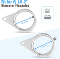 2" Large Flag Pole Rings, 2 Pcs Aluminum Alloy Spinning Flag Pole Ring Clips Swivels, 360Â° Rotating anti Wrap Flagpole Ring Hardware with