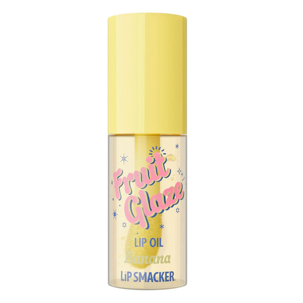 Lip Smacker Fruit Glaze Lip Oil, Ultra-Hydrating & Moisturizing with High-Shine Finish, Plush Applicator for Effortless Glide, Delicious