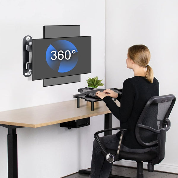 Suptek TV Wall Mount Swivel Tilt Rotation Full Motion Adjustable Articulating for Most 15-32 Inch LED, LCD Monitor Wall Mount VESA 75,100 (MA2720)