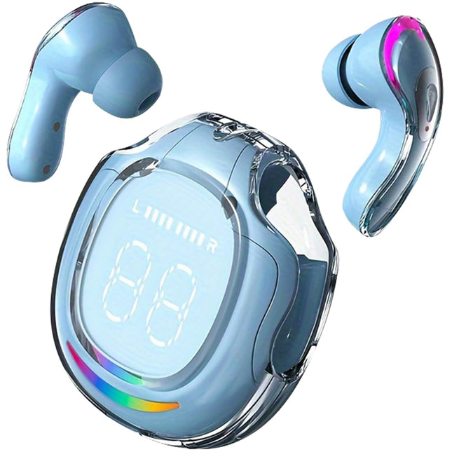 True Wireless Earbuds M10, Bluetooth 5.1 Headphones with Touch Control, Built-In Mic, Immersive HD Sound, Auto Pairing, 