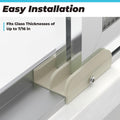 M6219 Sliding Shower Door Bottom Guide Fits for Sliding Shower Door (Top Hung) Tub Enclosure Systems, 1/2 in Channels for Glass Shower Door