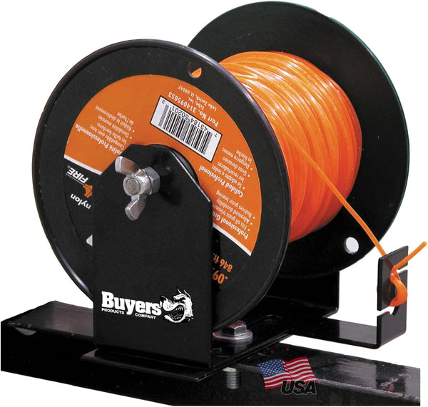 Buyers Products LT40 Weed Wacker Commercial Trimmer Line Holder W/ Mounting Hardware & Low Profile Steel Bracket Supports 3 Pound Spools, Made in