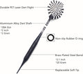 Soft Tip Darts Set for Electronic Dart Board 18/22G Plastic Tip Darts Set with Brass Barrels&Aluminum Shafts, 6 Flights 3 Spare Plastic Dart Shaft