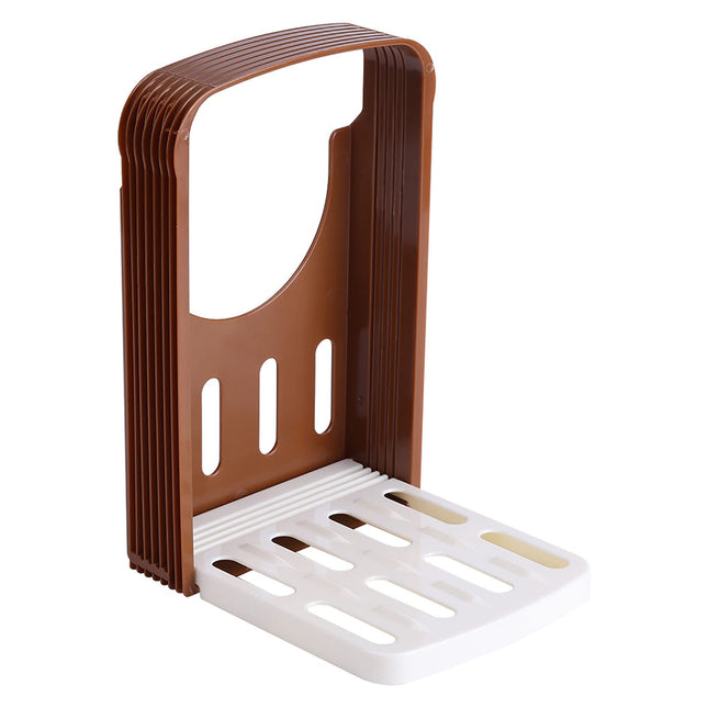 Bread Slicer for Homemade Bread with Rubber Feet Paddings and E Book Loaf Cutter Machine Foldable Adjustable