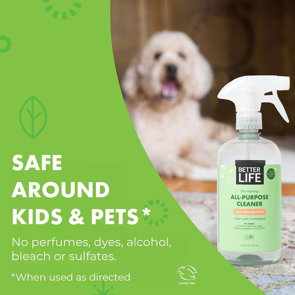 Better Life All Purpose Cleaner - Multipurpose Home and Kitchen Cleaning Spray for Glass, Countertops, Appliances, Upholstery & More -