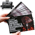 INFRAOVENS Cooking Guide Accessory for Ninja Woodfire Outdoor Grill & Smoker, Waterproof Cheat Sheet for Wood Fire OG701 OG751 7-In-1, Electric