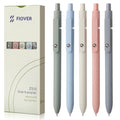 FIOVER Gel Pens, 5Pcs 0.5Mm Quick Dry Black Ink Fine Point Smooth Writing Pens High-End Series Ballpoint for Office School Supplies(Morandi)