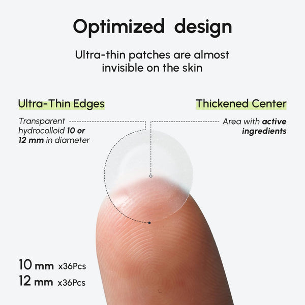 MAREE Pimple Patches for Face - Clear Acne Patches for Face - Invisible Hydrocolloid Patch Parches Para Acne Stickers Zit Dots - Cystic Zit