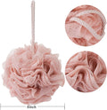 Bath Sponges, Shower Loofah for Body Exfoliation(3 Pcs, Green&Linen&Pink)