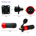 2 Pin 50Amp Trolling Motor Plug Receptacle Set, 12/24/36/48 Volt Marine Boat Power Waterproof IP67 Connector Trolling Boat Plug for Trolling