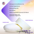 Spiraleaf Shampoo Bar & Conditioner Bar Set, FRESH LAVENDER Pure Essential Oils, Light Scent, Limited Ingredients, Concentrated Formula, Made USA,