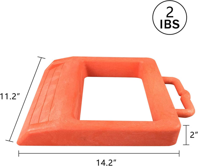 ROBLOCK Pallet Jack Chock Heavy Duty Wheel Chock, Pallet Jack Stopper for Truck 14.2" Length X 11.2" Width X 2" Height (