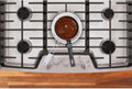 HIC Kitchen Heat Diffuser Reducer Flame Guard with Removable Handle, Stainless Steel