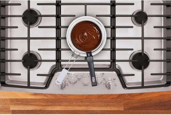 HIC Kitchen Heat Diffuser Reducer Flame Guard with Removable Handle, Stainless Steel