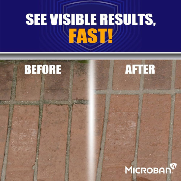 Microban Outdoor Surface Care Multi-Purpose Foaming Cleaner 64 Fl Oz (Pack of 1)