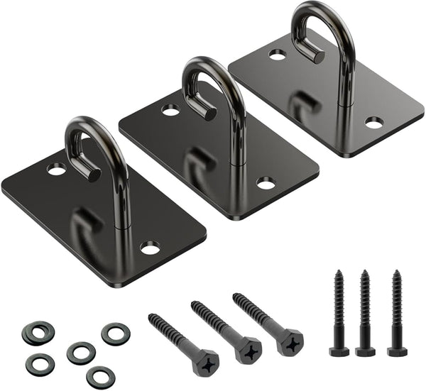 Wall Mount Workout Anchors for Resistance Bands,Body Weight Straps,Strength Training, Yoga, Home Gym, Physical Therapy Exercise and Closed Loop