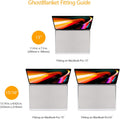 UPPERCASE GhostBlanket Screen Keyboard Imprint Protection Microfiber Liner and Cleaning Cloth 13" Compatible with MacBook Pro 13"/14", MacBook Air