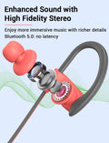 Stiive Bluetooth Headphones, Wireless Sports Earbuds IPX7 Waterproof with Mic, Stereo Sweatproof In-Ear Earphones, Noise Cancelling Headsets for