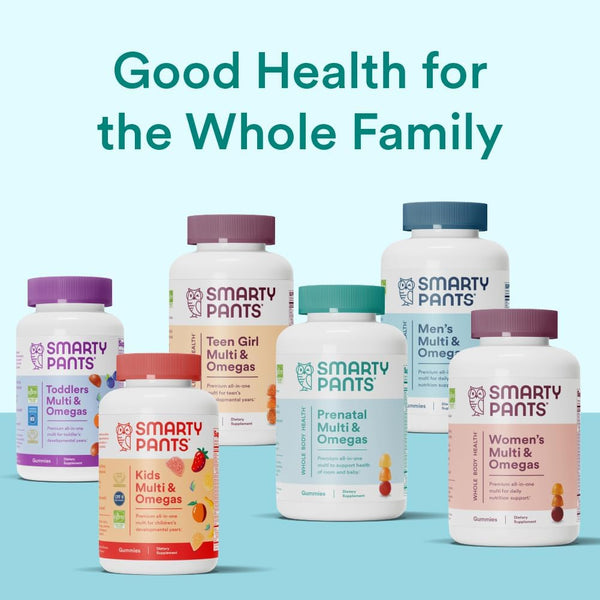 Smartypants Prenatal Vitamins for Women, Multivitamin Gummies: Omega 3 Fish Oil (EPA/DHA), Biotin, Methylfolate, Vitamin D3, C, Vitamin B12, B6,