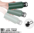 32 Oz Insulated Water Bottle Bulk 4 Pack, Stainless Steel Sports Water Bottles with Straw Lid & Wide Mouth Lids, Double Walled Vacuum, Leak Proof,