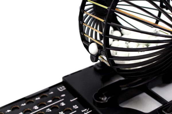 Powertrc Bingo Machine Cage Game Set | with Bingo Balls | Classic Cage | Bingo Tray (Classic Version)