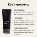Cardon Men'S Deep Pore Cleaning Clay Face Wash, 4X Better than Charcoal, Oily, Acne-Prone Skin | Korean Premium Skin Care | Remove Face Oil &